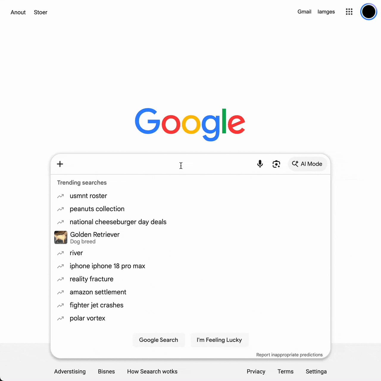 Typoly replacing words on a webpage and suggesting typos as you write